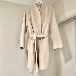 Cream Coat with belt